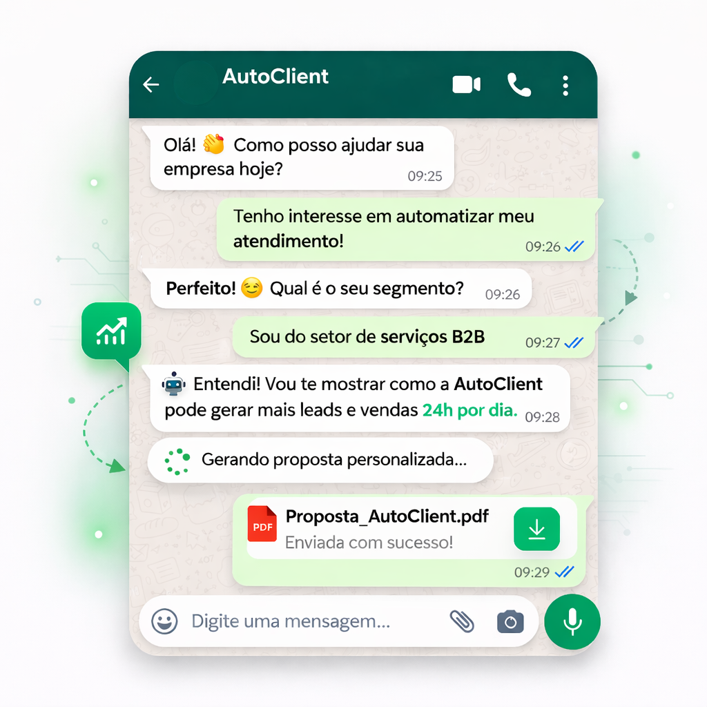 Atendimento automatizado com inteligencia artificial no WhatsApp para captacao e conversao de leads